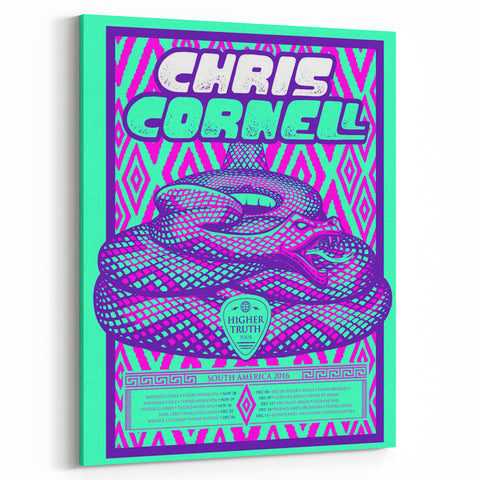 Chris Cornell Higher Truth South America Poster | Retro Music Art