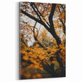 Golden Fall Foliage Wall Art – Autumn Tree Canvas Print