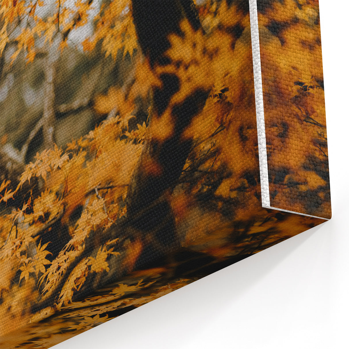 Golden Fall Foliage Wall Art – Autumn Tree Canvas Print