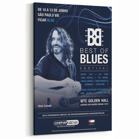 Chris Cornell Best of Blues Festival São Paulo Poster | Vintage Music Art