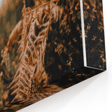 Golden Ferns Fall Wall Art – Nature-Inspired Autumn Canvas Print
