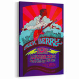 Chuck Berry Fillmore West Poster | Vintage Retro Music Art