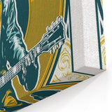 Chuck Berry Vintage Guitar Poster | Retro Music Wall Art