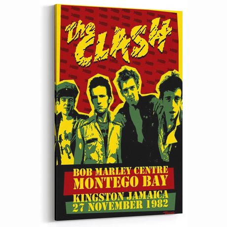 The Clash Bob Marley Centre Poster | Retro Punk Rock Wall Art