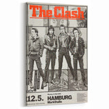 The Clash Hamburg 1980 Poster | Retro Punk Rock Wall Art