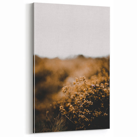 Golden Wildflowers Fall Wall Art – Nature-Inspired Autumn Print