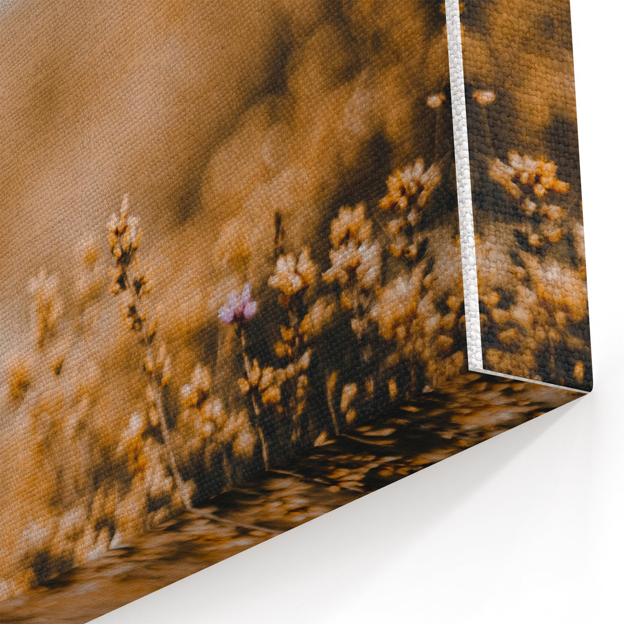 Golden Wildflowers Fall Wall Art – Nature-Inspired Autumn Print