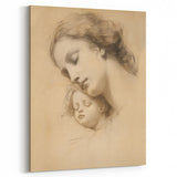 Vintage Portrait Art - Timeless Mother & Child Antique Print