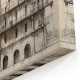 Historic Architecture Art – Vintage Building Illustration Print