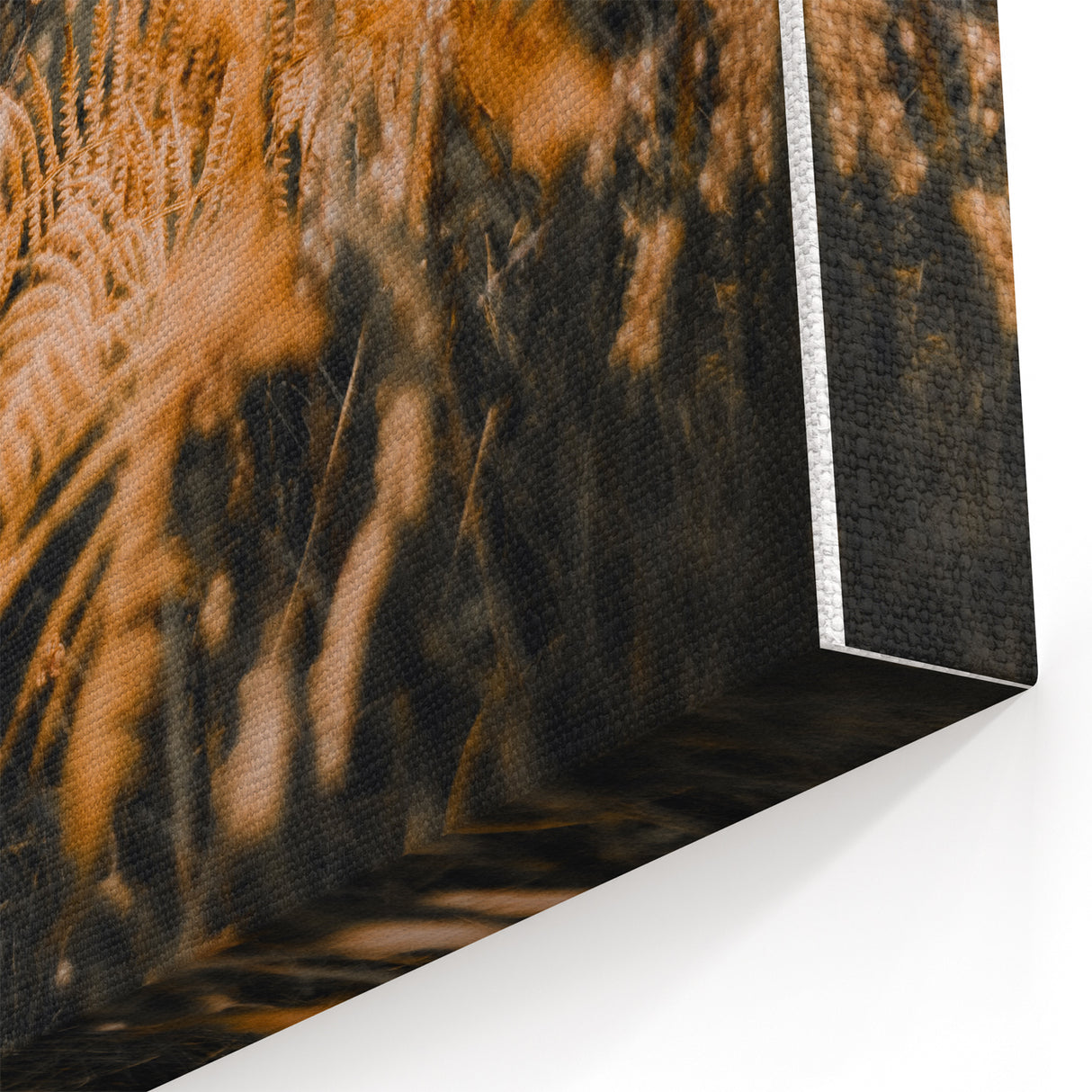 Golden Fern Meadow – Fall Canvas Art, Autumn Wall Decor