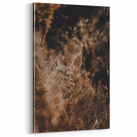 Autumn Fern Serenity – Fall Canvas Art, Fall Wall Decor