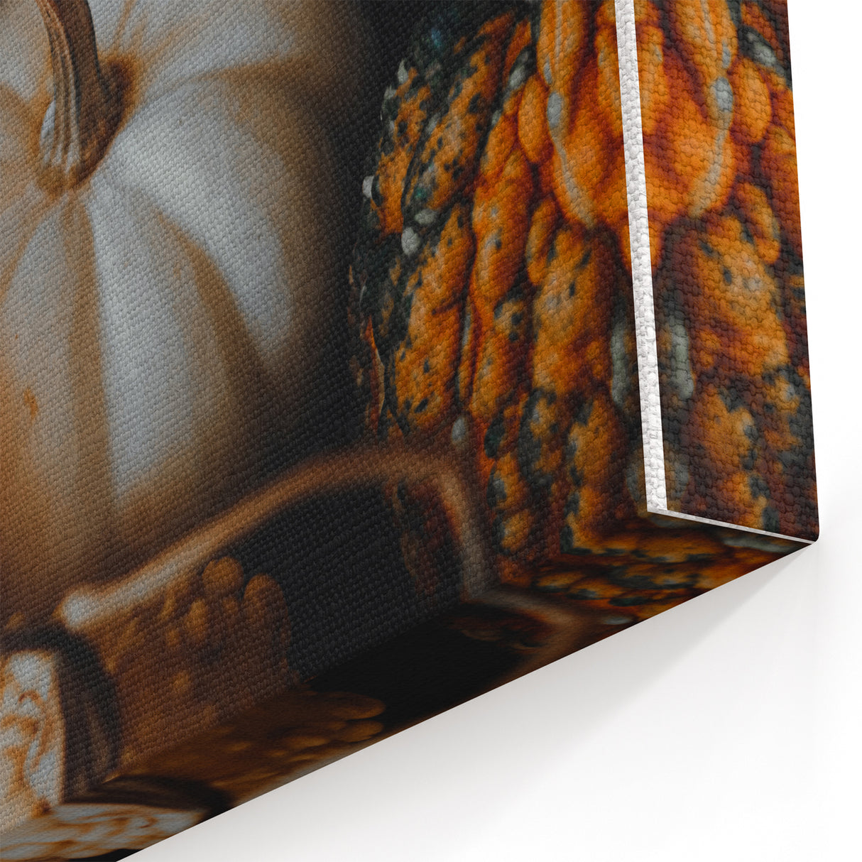 Rustic Fall Wall Art – Autumn Pumpkins and Gourds Canvas Print