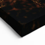 Rustic Fall Wall Art – Golden Autumn Leaf & Ferns Canvas Print