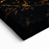 Golden Fern Fall Wall Art – Autumn Nature Canvas Print