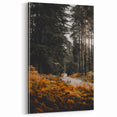 Scenic Fall Wall Art – Autumn Forest Road Canvas Print
