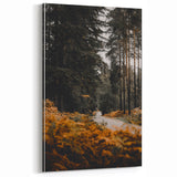 Scenic Fall Wall Art – Autumn Forest Road Canvas Print