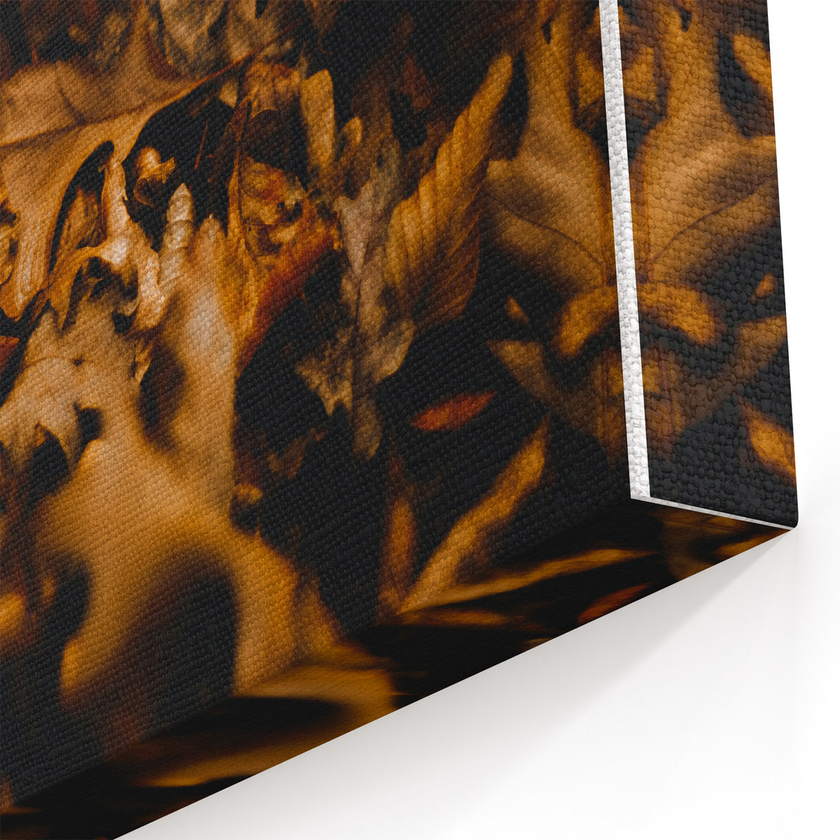 Golden Autumn Leaves Fall Wall Art – Nature Canvas Print