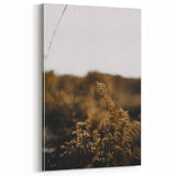 Minimalist Fall Wall Art – Golden Ferns Nature Canvas Print