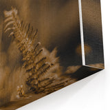 Minimalist Fall Wall Art – Golden Ferns Nature Canvas Print