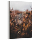 Ethereal Fall Wall Art – Spiderweb in Autumn Nature Canvas Print