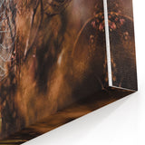 Ethereal Fall Wall Art – Spiderweb in Autumn Nature Canvas Print