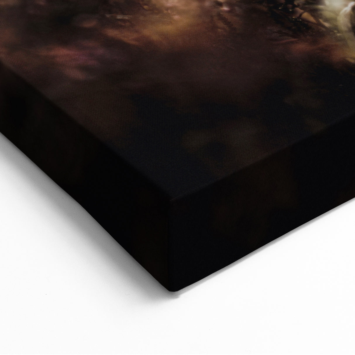 Ethereal Fall Wall Art – Spiderweb in Autumn Nature Canvas Print