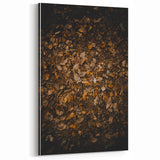 Rustic Fall Wall Art – Autumn Leaves Forest Floor Canvas Print