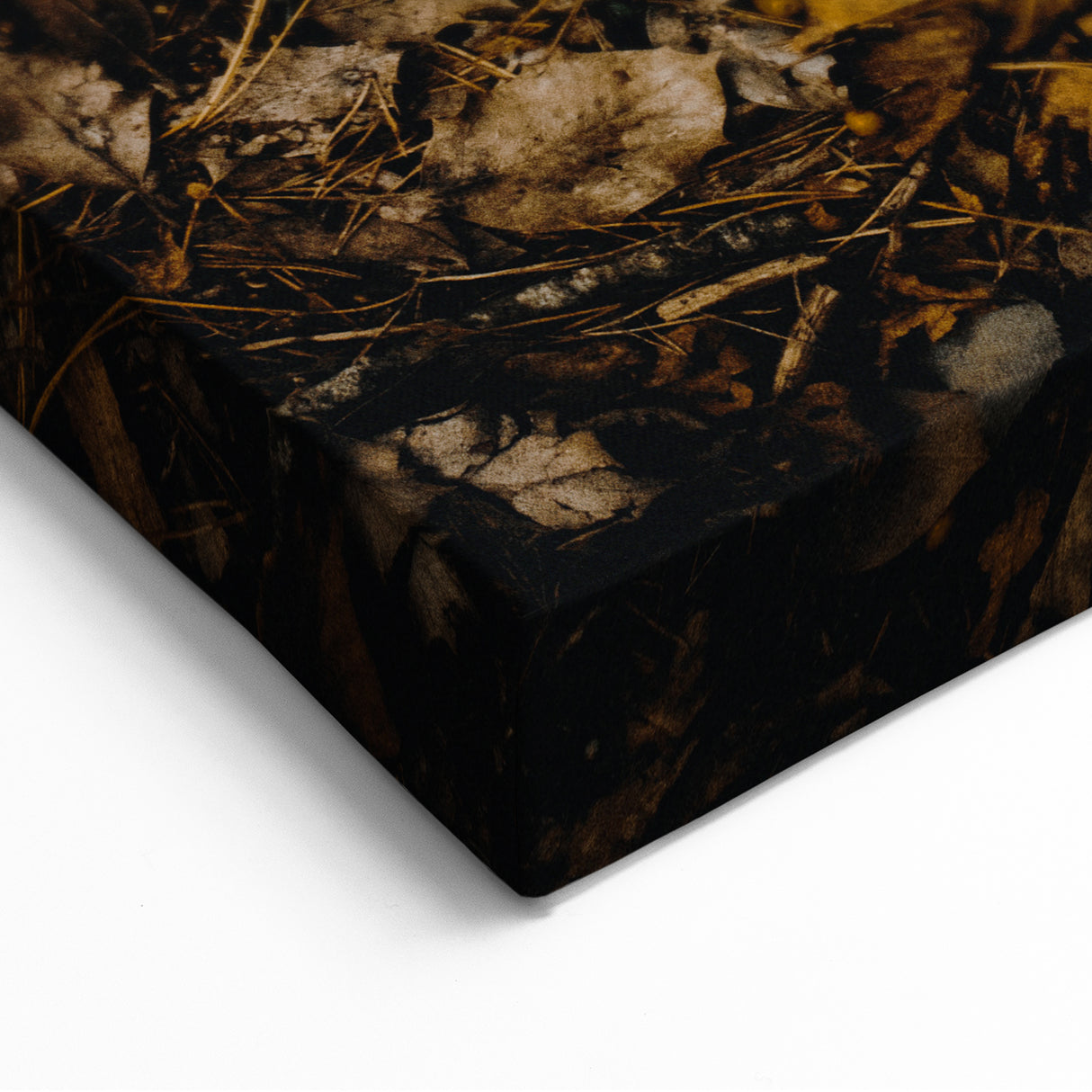 Rustic Fall Wall Art – Autumn Leaves Forest Floor Canvas Print