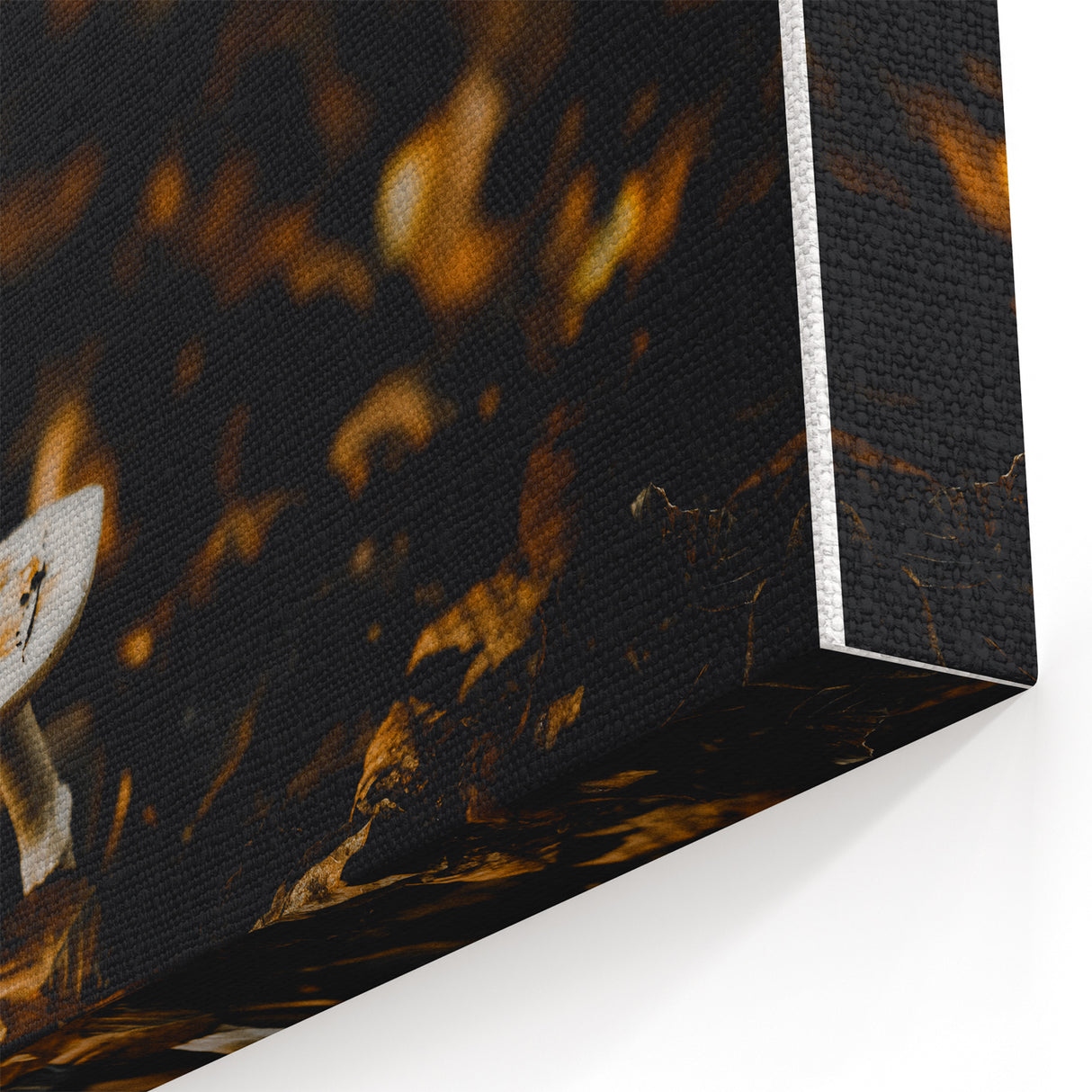 Mystical Fall Wall Art – Autumn Mushroom & Leaves Canvas Print