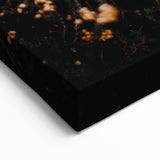 Moody Fall Wall Art – Golden Wildflowers & Ferns Canvas Print