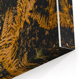 Golden Ferns - Fall Wall Art Autumn Canvas Art Print