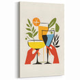 Modern Cocktail Drinks Wall Art - Beverage Art Decor for Bars
