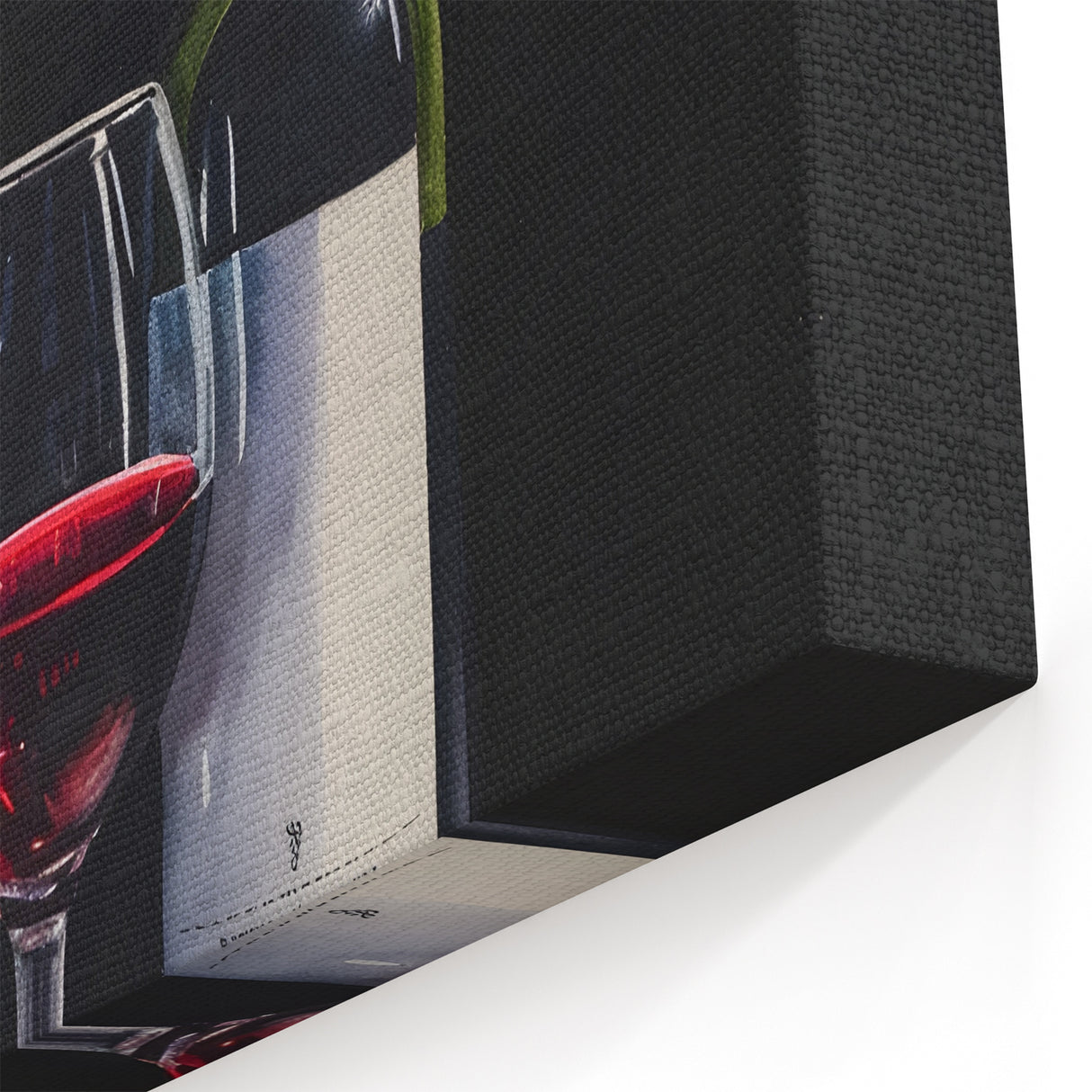 Elegant Red Wine Wall Art - Wine Art Decor for Bar and Kitchen