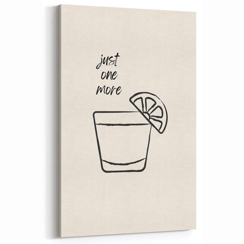 Minimalist Cocktail Shot Wall Art - Fun Bar and Kitchen Decor