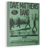 Vintage Retro Poster Art: Dave Matthews Band Concert Poster