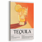 Tequila Cocktail Art - Bar Wall Art for Home & Lounge Decor