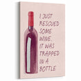 Funny Wine Bottle Art - Bar Wall Art for Kitchen & Lounge