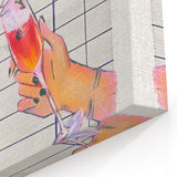 Cheers Guest Check Cocktail Art - Bar Wall Art for Lounge & Kitchen