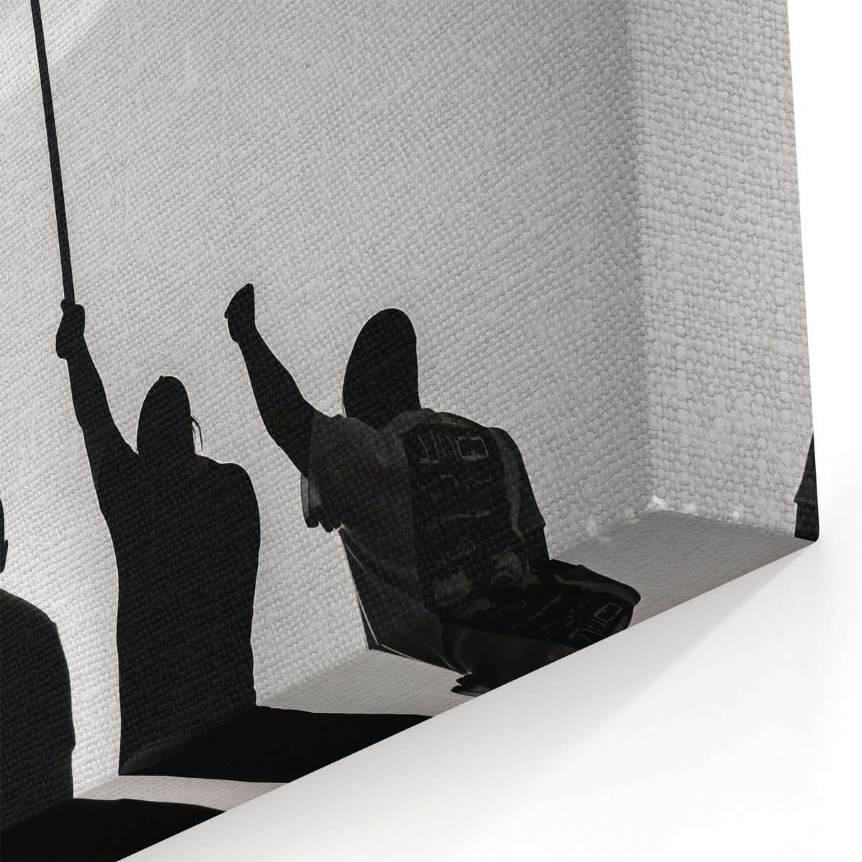 Patriotic Silhouettes & USA Flag - Independence Day Wall Art