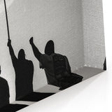 Patriotic Silhouettes & USA Flag - Independence Day Wall Art