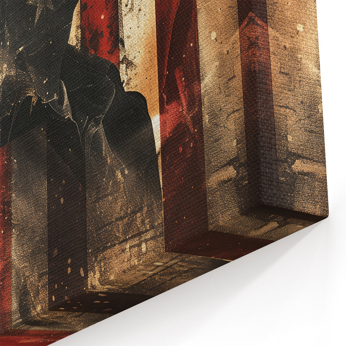 Rustic Cowboy & USA Flag - Patriotic Wall Art for Independence Day