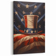 Uncle Sam’s Hat & USA Flag - Patriotic Wall Art for Independence Day