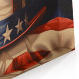 Uncle Sam’s Hat & USA Flag - Patriotic Wall Art for Independence Day