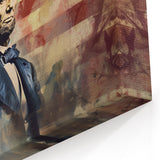 Abraham Lincoln & American Flag - USA Wall Art for Independence Day