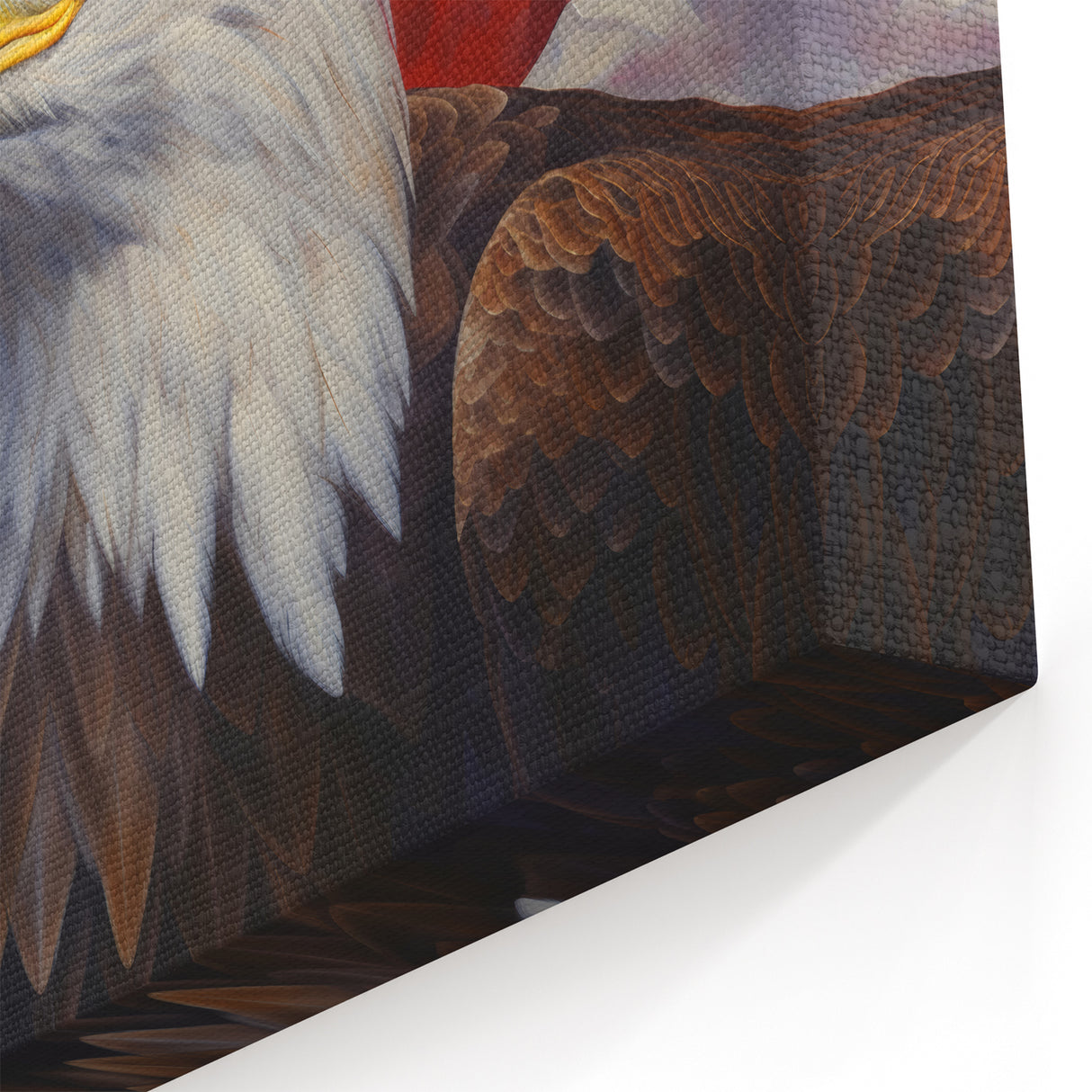 Bald Eagle & American Flag - Patriotic Wall Art for Independence Day