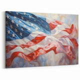 Waving American Flag - Independence Day Wall Art for Patriotic Decor