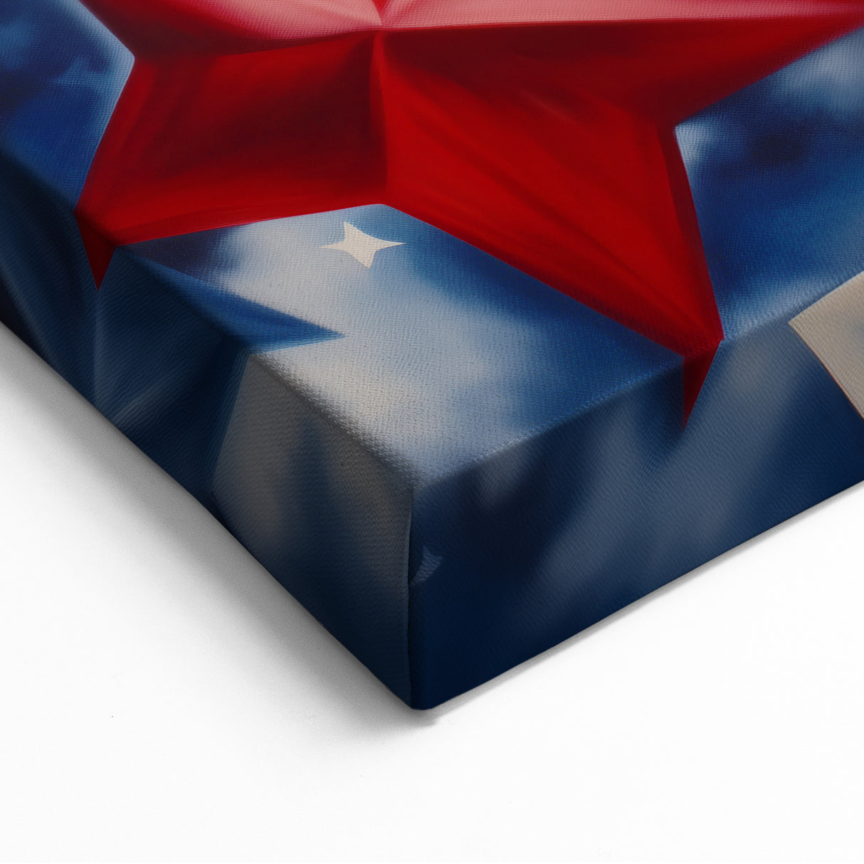 Patriotic Star Pattern - 4th of July Wall Art Decoration