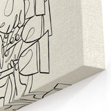 Minimalist Wine Toast Line Art - Drinks Wall Art for Bars & Kitchens