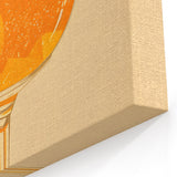 Vintage Orange Cocktail Art - Beverage Wall Art for Bars & Kitchens