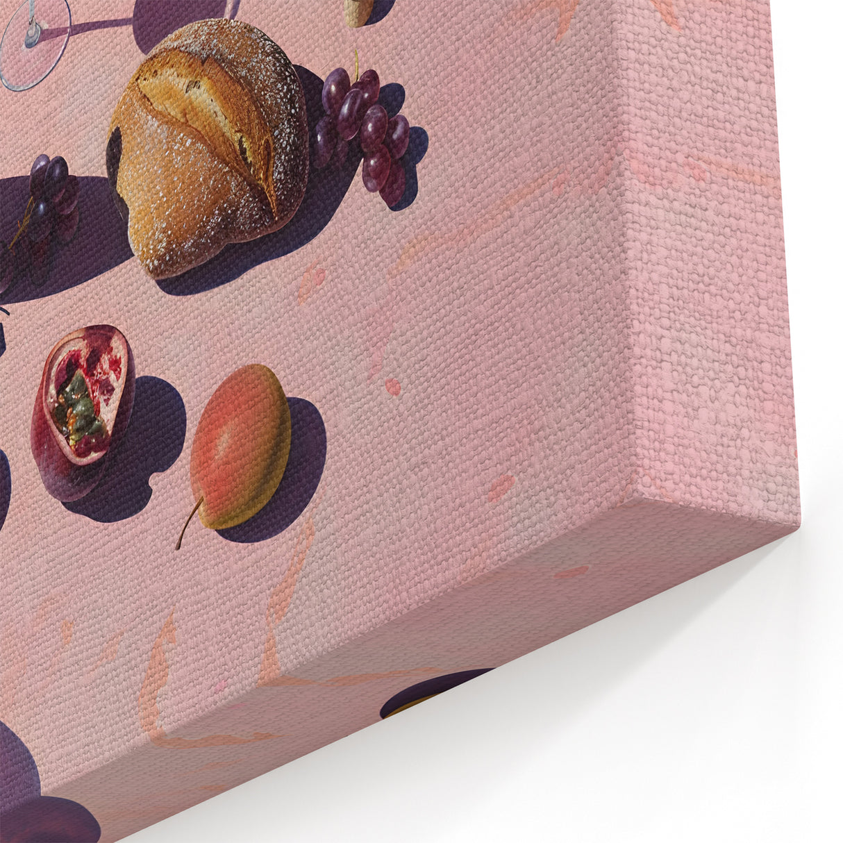 Elegant Wine & Fruit Still Life - Wine Wall Art for Kitchens & Bars